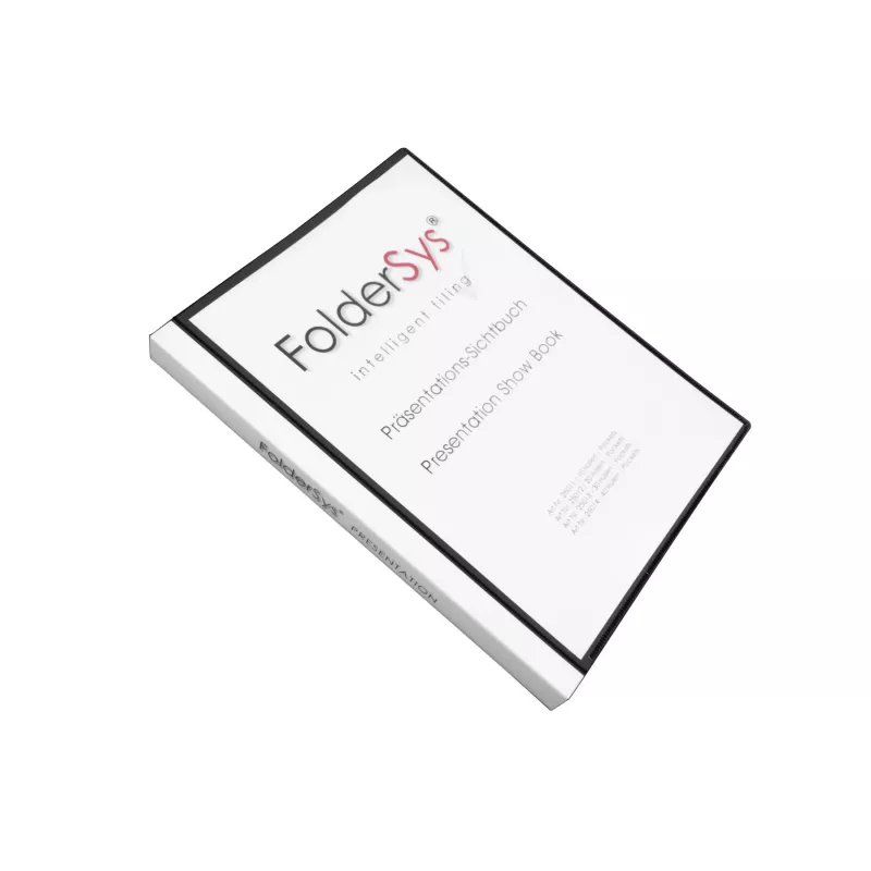 Foldersys display book A4 zwart 40 hoezen