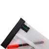 FolderSys SnapBag DIN A6 helder transparante PVC-vrije documententas met zwarte naad