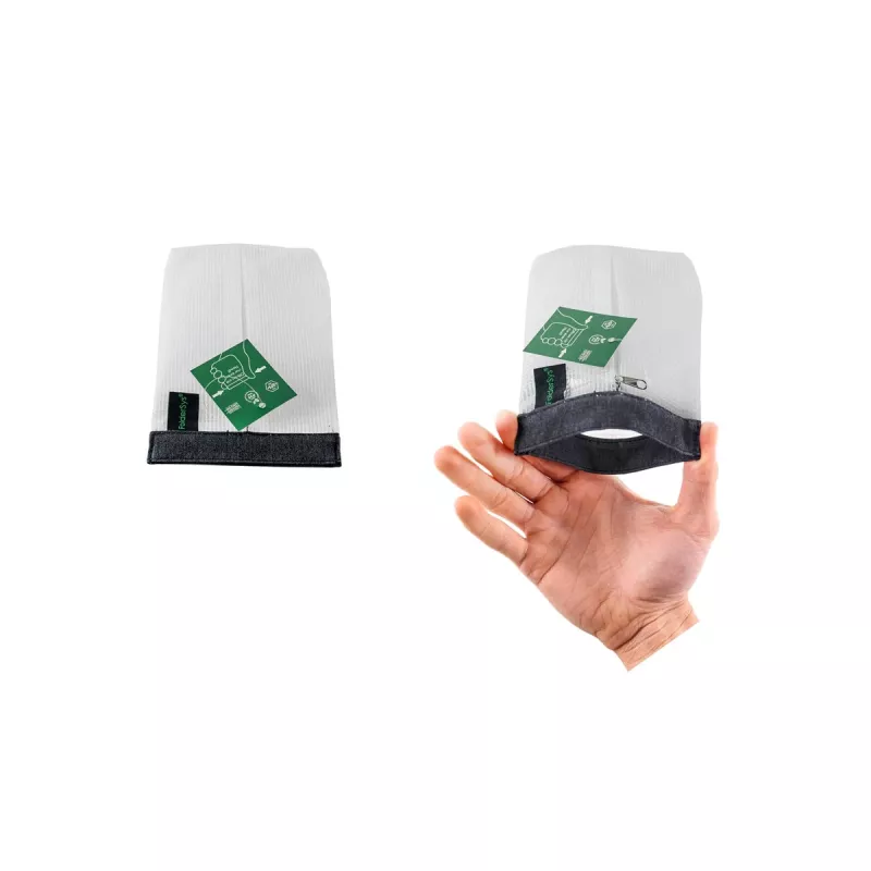 FolderSys SnapBag DIN A6 helder transparante PVC-vrije documententas met zwarte naad