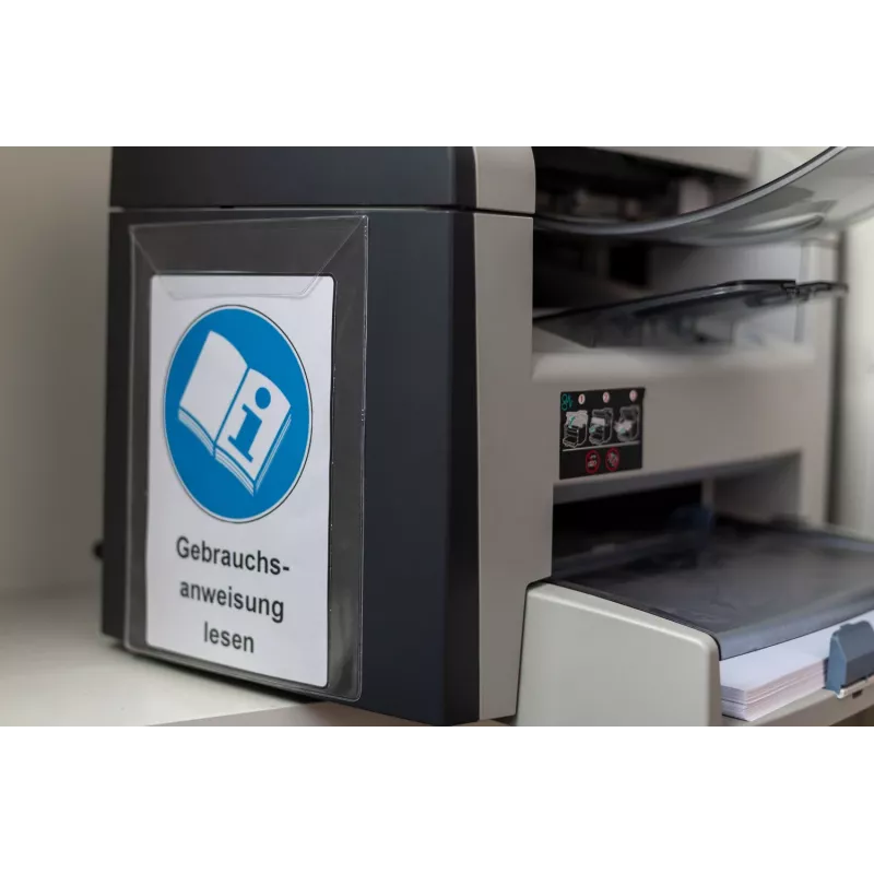 Foldersys 10 zelfklevende zakken glad transparant