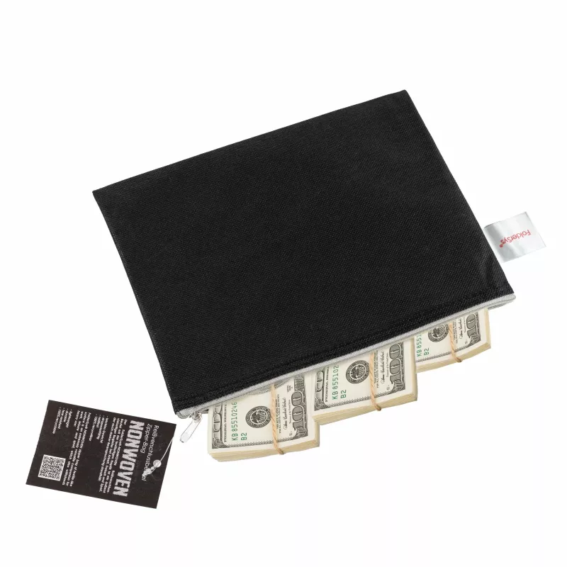 FolderSys A5 ritszak zwart ondoorzichtig non-woven PP 190 x 255 mm