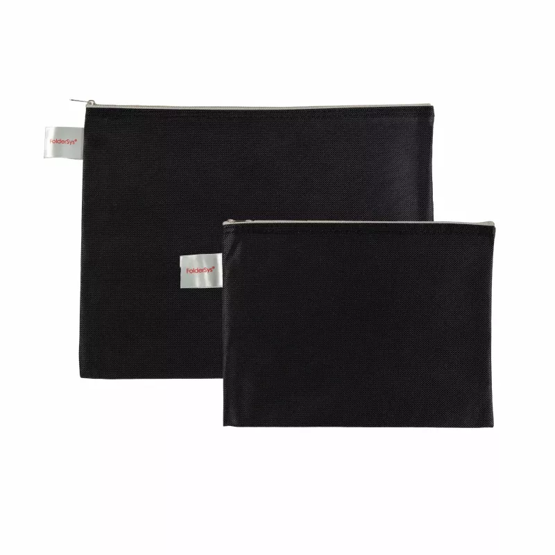 FolderSys A5 ritszak zwart ondoorzichtig non-woven PP 190 x 255 mm