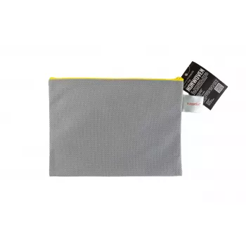 FolderSys A5 grijs ondoorzichtig non-woven PP ritszak 190 x 255 mm