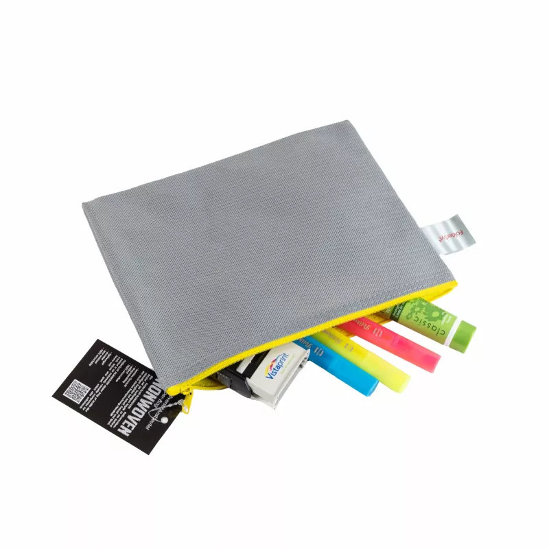 FolderSys A5 grijs ondoorzichtig ritszakje van PP-vlies 190 x 255 mm