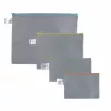 FolderSys A5 grijs ondoorzichtig ritszakje van PP-vlies 190 x 255 mm
