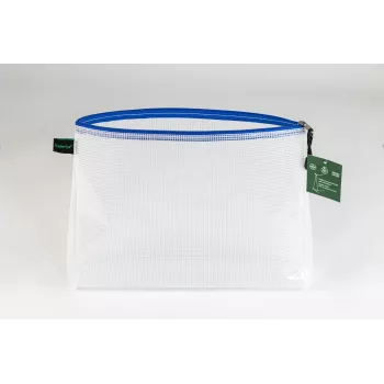 Foldersys documenten-ritstas A4 transparant/blauw 0,28 mm 1 stuk
