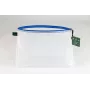 Foldersys documentenzak met ritssluiting A4 transparant/blauw 0,28 mm 1 st.