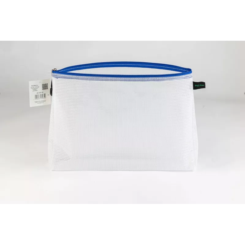 Foldersys documentenzak met ritssluiting A4 transparant/blauw 0,28 mm 1 st.