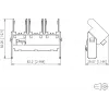 METZ CONNECT BTR E-DAT subway 3-poorts modulair frame - frame voor aansluitingen