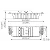 MetzConnect E-DAT subway 6x8(8) GB3 lege data-aansluiteenheid - Cat6 - 6x RJ45 - parelwit - zonder modules (1309360601-E)