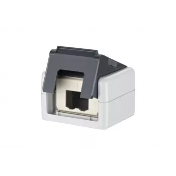 METZ CONNECT E-DAT modulaire behuizing met 12 poorten, lichtgrijs (RAL 7035), IP20, leeg