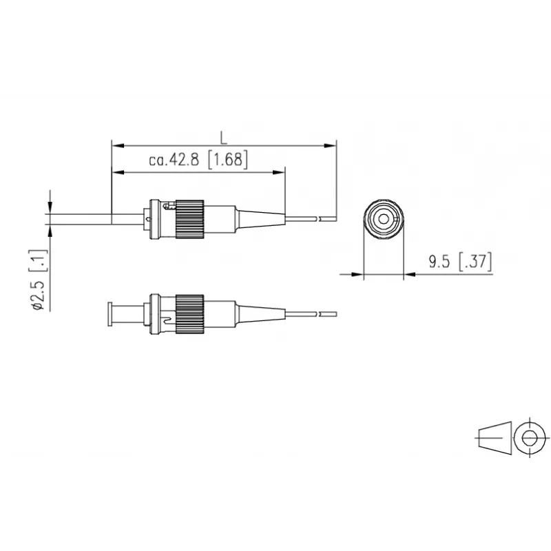 METZ CONNECT 150M1AO0020E glasvezel-patchkabel OM3 ST/PC 2 m multi