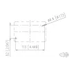 METZ CONNECT 1401010620ME industriële Ethernet-aansluitdoos, grijs, metaal, IP67, 124x78x57 mm