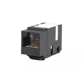 METZ CONNECT 130A10-29-I-B1 plat zwart RJ45-bus Cat6A afgeschermd Keystone-module