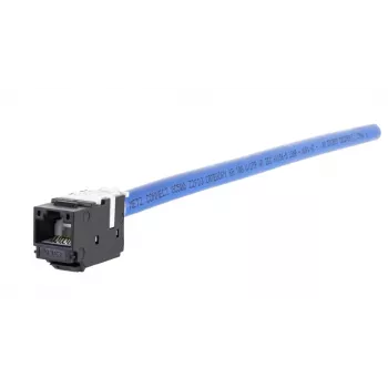 METZ CONNECT 130A10-29-I-B1 plat zwart RJ45-bus Cat6A afgeschermd Keystone-module