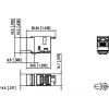METZ CONNECT 130A10-29-I-B1 plat zwart RJ45-bus Cat6A afgeschermd Keystone-module