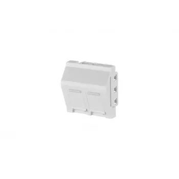 METZ CONNECT RJ45 keystone module Cat.6A afgeschermd wit 45x45mm gereedschapsloos