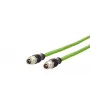METZ CONNECT M12 naar RJ45 patchkabel, Cat.5e, 2m, D-gecodeerd, PUR, groen