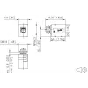 METZ CONNECT M12 D-gecodeerde bus, 8-polig, schroefaansluiting, afgeschermd, IP67