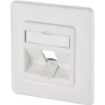 METZ CONNECT keystone 1-poorts inbouw wandcontactdoos zuiver wit (RAL 9010) 130B20D11002KE