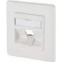 METZ CONNECT keystone 1-poorts inbouw wandcontactdoos zuiver wit (RAL 9010) 130B20D11002KE