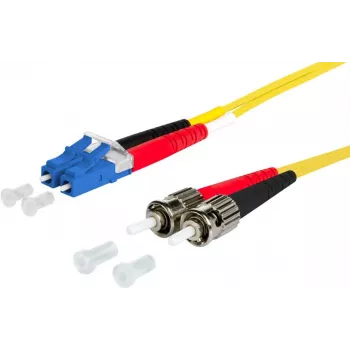 METZ CONNECT OpDAT patchkabel OS2 LC-D/2xST SM 2m geel I-V(ZN)H 9/125µm
