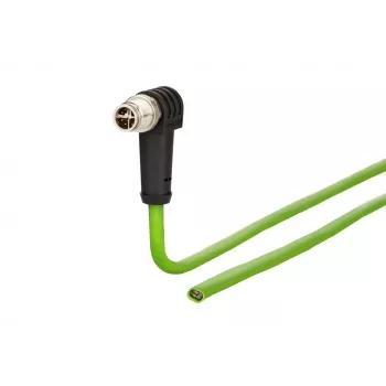 METZ CONNECT 142M2X90100 - 10 m - Cat6a - M12 industriële Ethernet-patchkabel