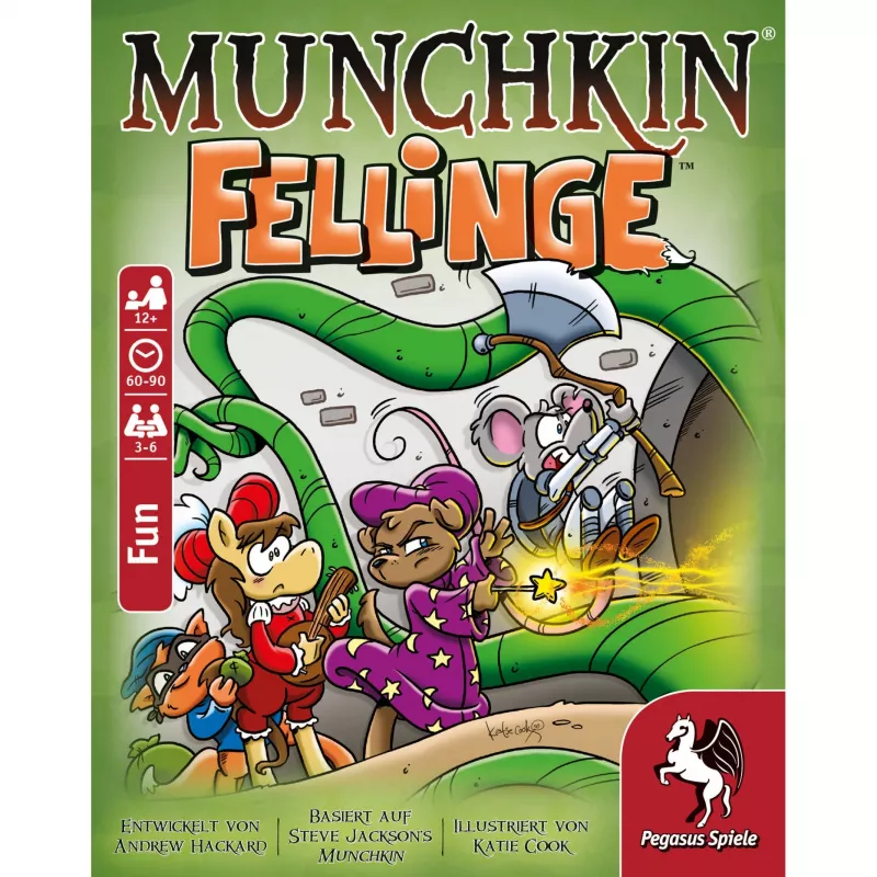 Pegasus Spiele Munchkin Fellinge (Demented Dungeons) uitbreiding kaartspel