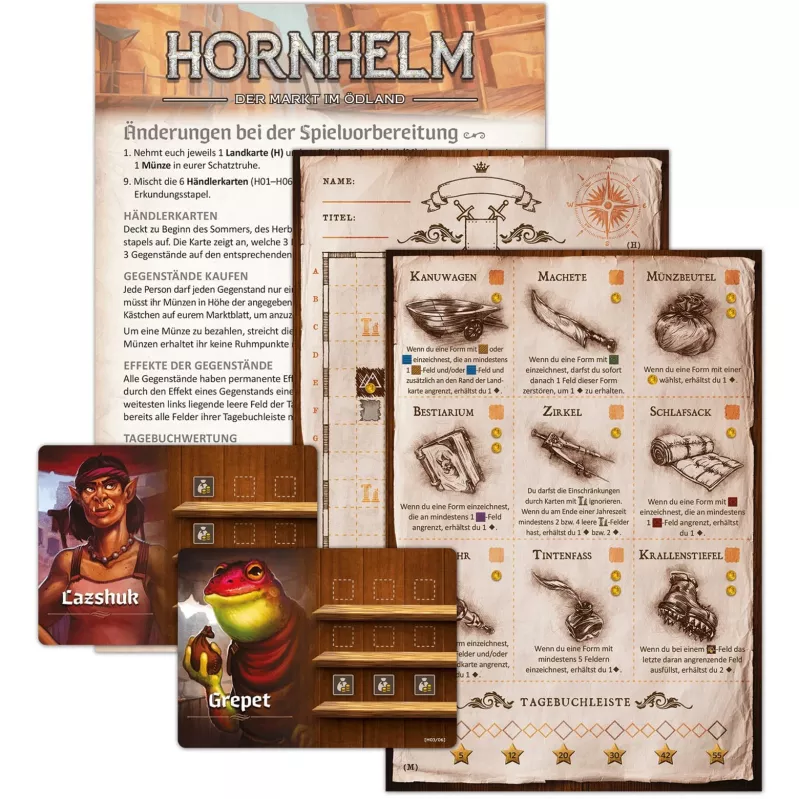 Pegasus Spiele De Kartograaf & De Kartografe: Verre expedities uitbreiding