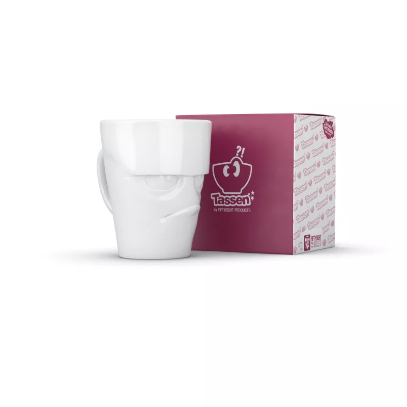 FIFTYEIGHT PRODUCTS FIFTYEIGHT mok met oor 350ml - Grumpy White