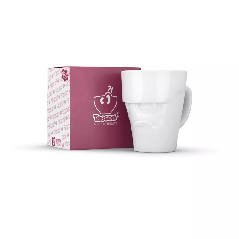 FIFTYEIGHT PRODUCTS FIFTYEIGHT mok met oor 350ml - Grumpy White