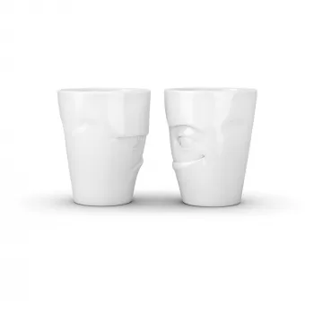 FIFTYEIGHT PRODUCTS 350ml mok - Grumpy & Mischievous White