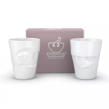 FIFTYEIGHT PRODUCTS 350ml mok - Grumpy & Mischievous White