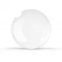FIFTYEIGHT PRODUCTS FIFTYEIGHT 2 diepe borden met bitrand Ø 24 cm wit