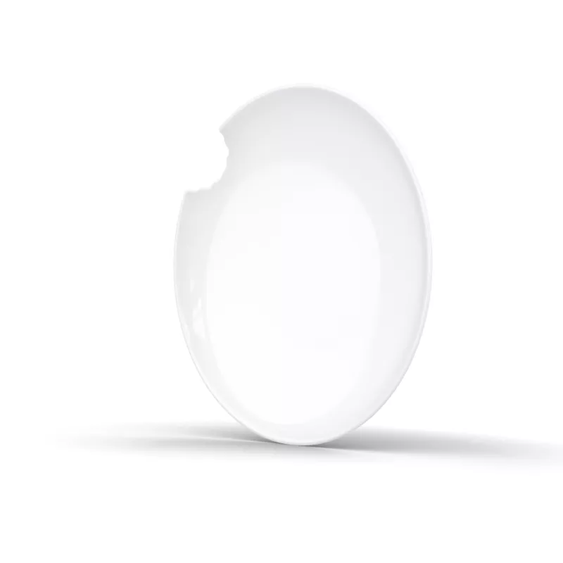 FIFTYEIGHT PRODUCTS FIFTYEIGHT 2 diepe borden met bitrand Ø 24 cm wit
