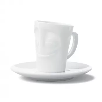 FIFTYEIGHT PRODUCTS espressokopje met oor 80ml - Cheerful White