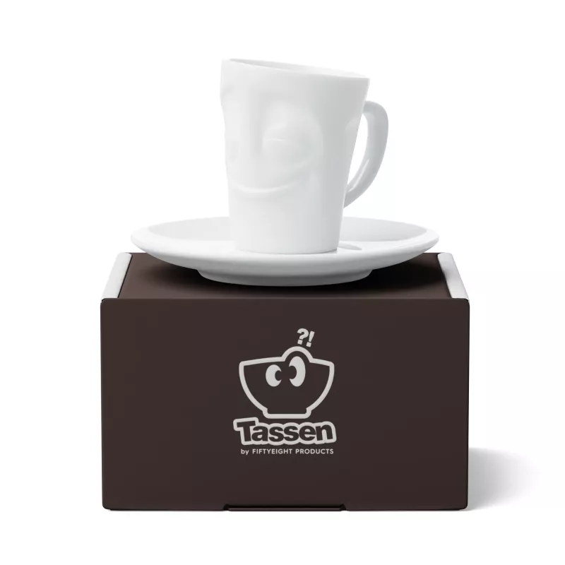 FIFTYEIGHT PRODUCTS espressokopje met oor 80ml - Cheerful White