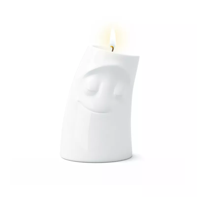 FIFTYEIGHT PRODUCTS Kerzenschmusie VERSCHMUST Grote kandelaar Wit