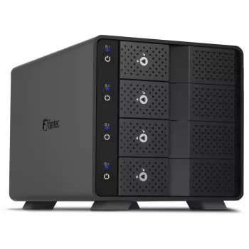 Fantec MB-X4U31 4-bay 3,5 inch SATA USB 3.2 Gen 2 Type-C harddrive behuizing (2528)