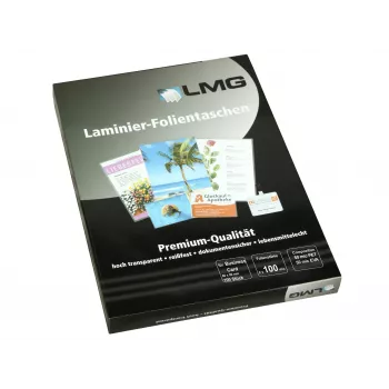 LMG lamineerhoezen glanzend voor visitekaartformaat 100 stuks