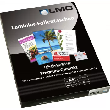 LMG lamineerhoezen A4 glanzend 80 micron 100 vel