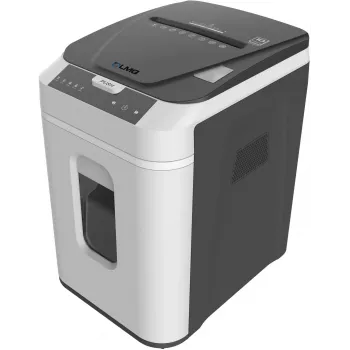 LMG AUTO180P5 papiervernietiger met deeltjessnede, 180 vel automatische invoer, P-5 veiligheidsniveau, zwart/zilver