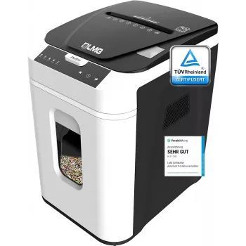 LMG AUTO180P4 cross-cut papierversnipperaar, P-4, 10 vellen, 18 L, zwart