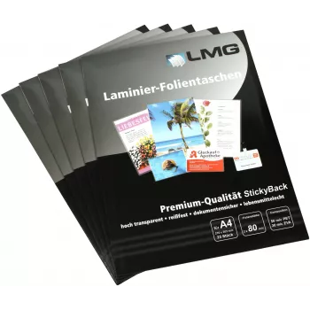 LMG lamineerfolies A4 glanzend 80 mic 25-pack