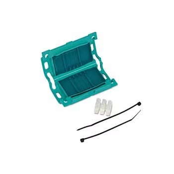 HellermannTyton kabelbinderbevestiging 435-00650 groen polypropyleen zelfklevend 47x27mm