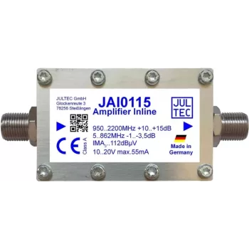 JULTEC SAT inline versterker JAI0115 15dB afstandsgevoed