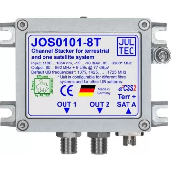 JULTEC JOS0101-8T Unicable II JESS-converter 1x glasvezel FC/PC 8x receiver