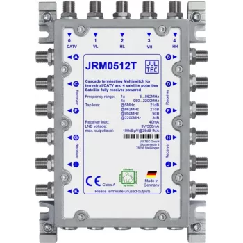 JULTEC JRM0512T multiswitch 12 uitgangen 4 SAT-ingangen