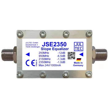 JULTEC JSE2350 breedband-SAT-IF-leidingequalizer, 1 signaalweg, F-type, 75 Ohm