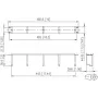 METZ CONNECT 19 inch 1U 75 mm patchpaneel RAL 9005 zwart 130894-03-29-E
